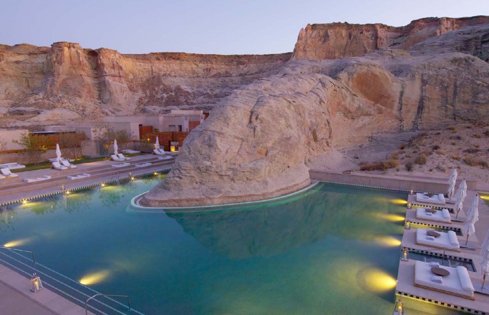 As piscinas mais lindas do mundo - Amangiri - Utah - EUA